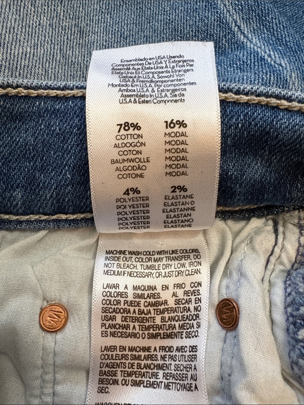 MOTHER The Tripper Ankle Fray Denim Jean in Layover Mid Blue Wash Size 28 - Picture 9 of 11